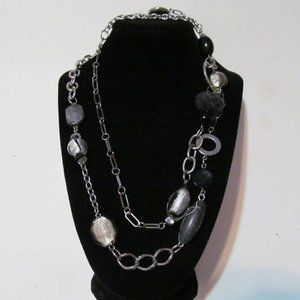 Vintage Lane Bryant long  beaded chunky necklace